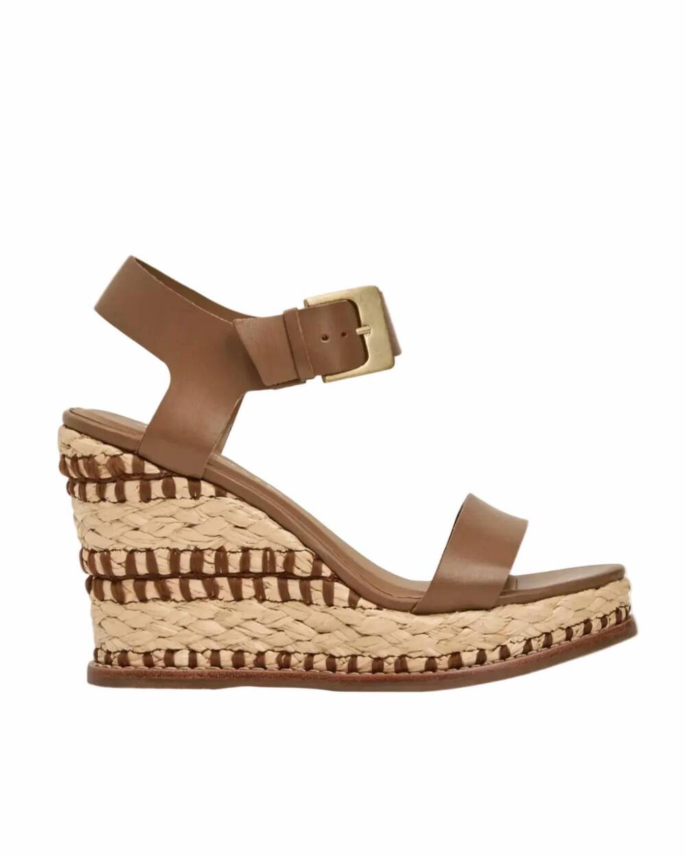 NEW ANDRE ASSOUS women's taliah espadrille wedge in camel
